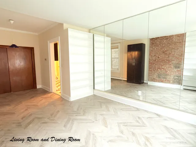 a view of a room with window