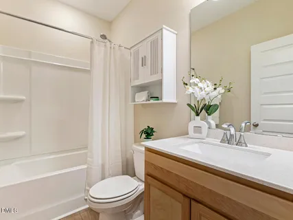 an empty room with closet area