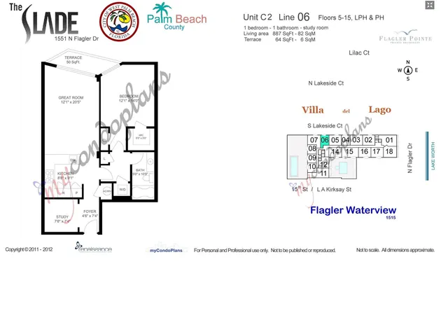 $349,000 | 1551 North Flagler Drive, Unit 806, West Palm Beach, FL 33401