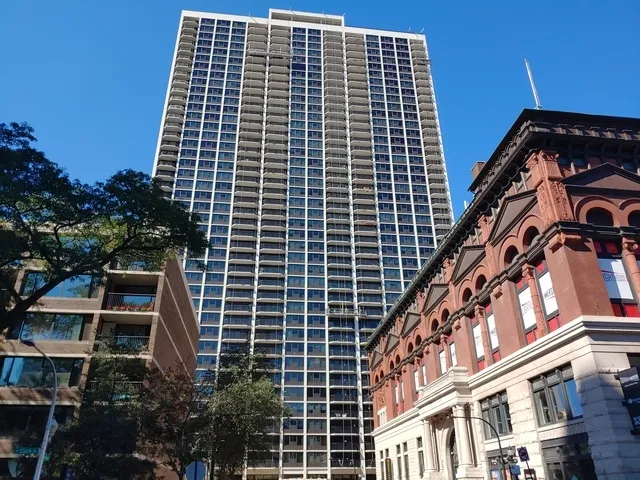 a front view of a building