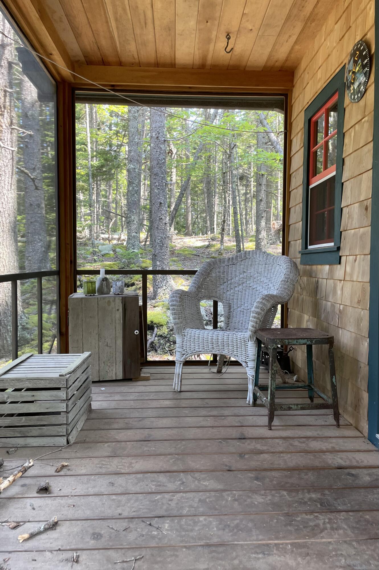 48 Vinal Cv Road Vinalhaven, ME 04863 - Photo 9 of 23 Cabin Screened in Porch