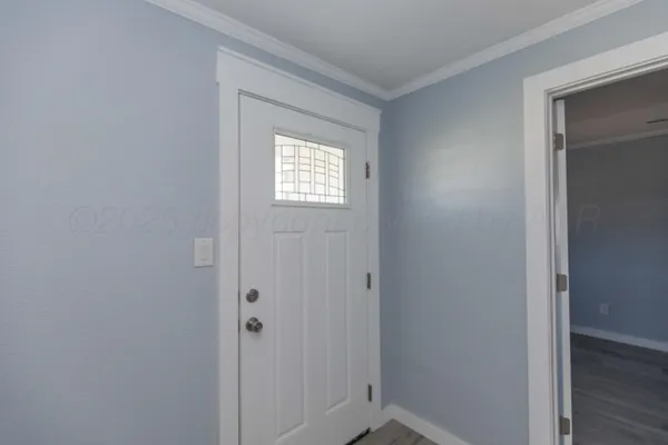 a view of an empty room