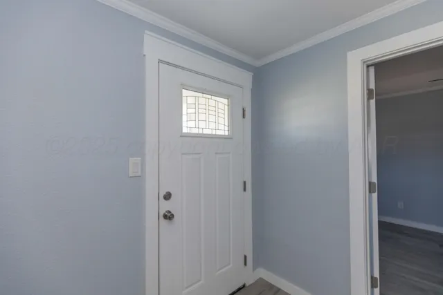 a view of an empty room