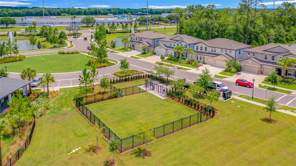 30344 Marquette Avenue Wesley Chapel, FL 33545 - Photo 59 of 71 an aerial view of residential houses with outdoor space and swimming pool