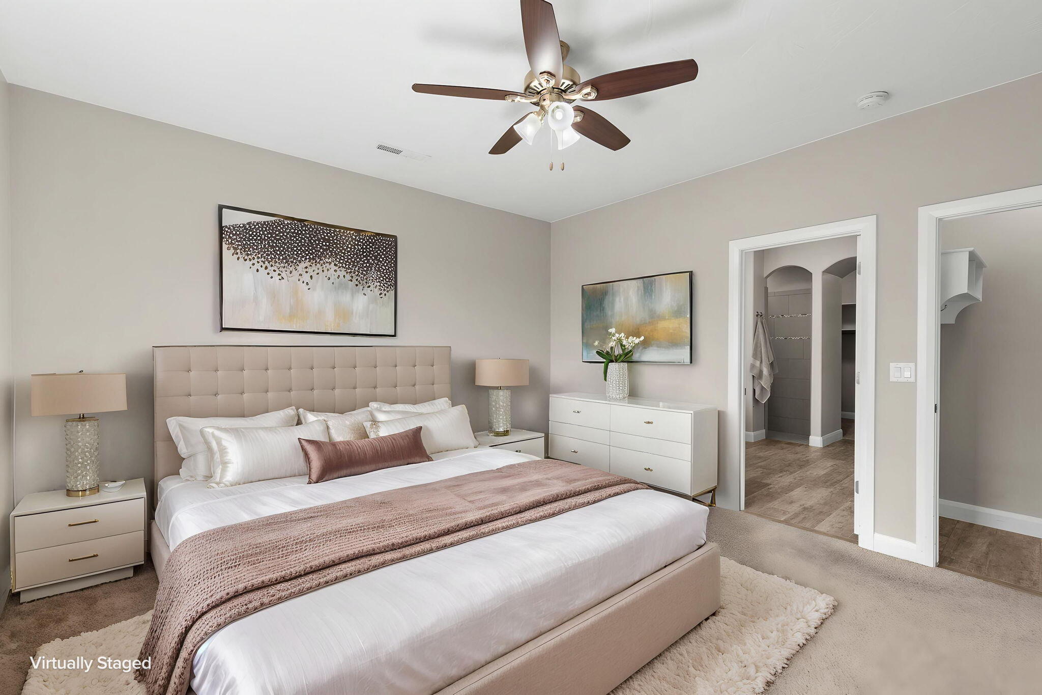 2992 Rasmussen Drive St. George, UT 84790 - Photo 20 of 33 Primary Bedroom Staged with AI