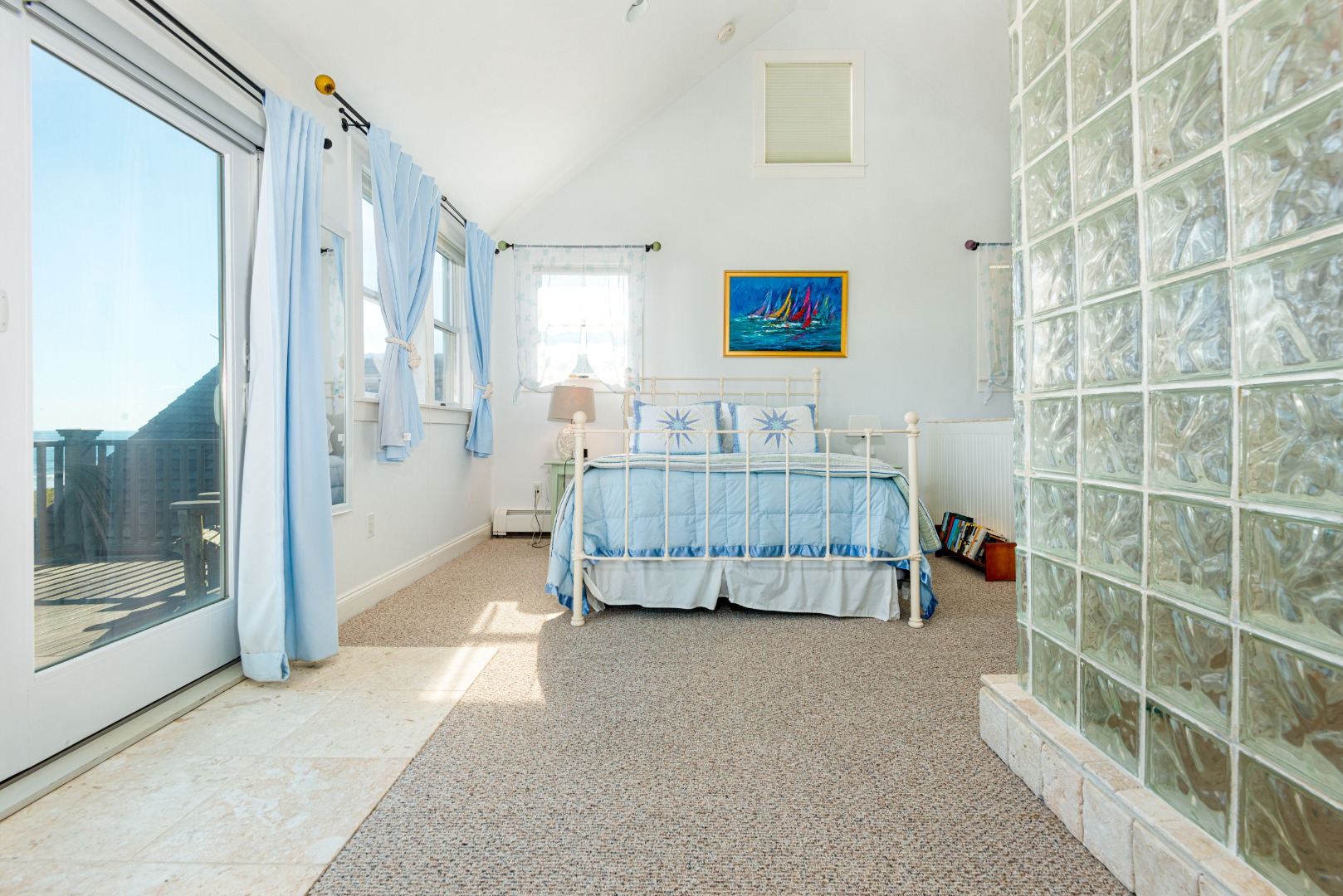 56 R Madequecham Valley Road Nantucket, MA 02554 - Photo 39 of 52 a bedroom with furniture and large window
