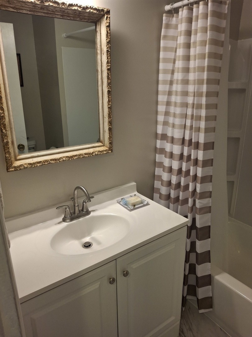 304 Depot Street Walnut, IL 61376 - Photo 11 of 12 a bathroom with a sink and a mirror