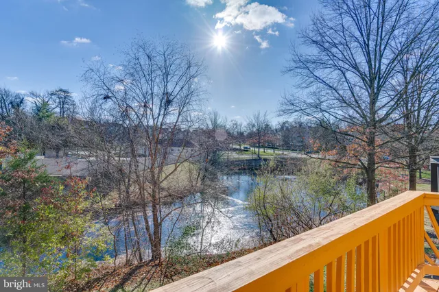 a view of wooden deck