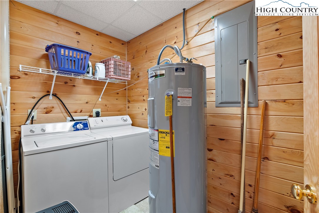2935 Buck Mountain Road Purlear, NC 28665 - Photo 42 of 49 a utility room with dryer and washer