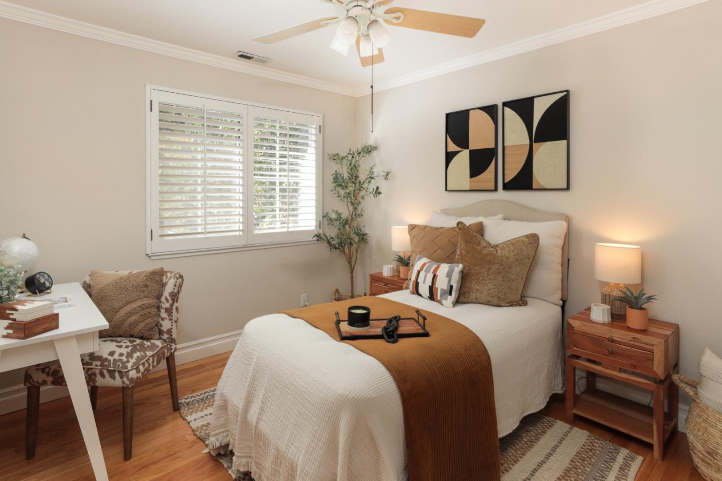 491 Villa Street Mountain View, CA 94041 - Photo 11 of 19 a bedroom with bed and a window