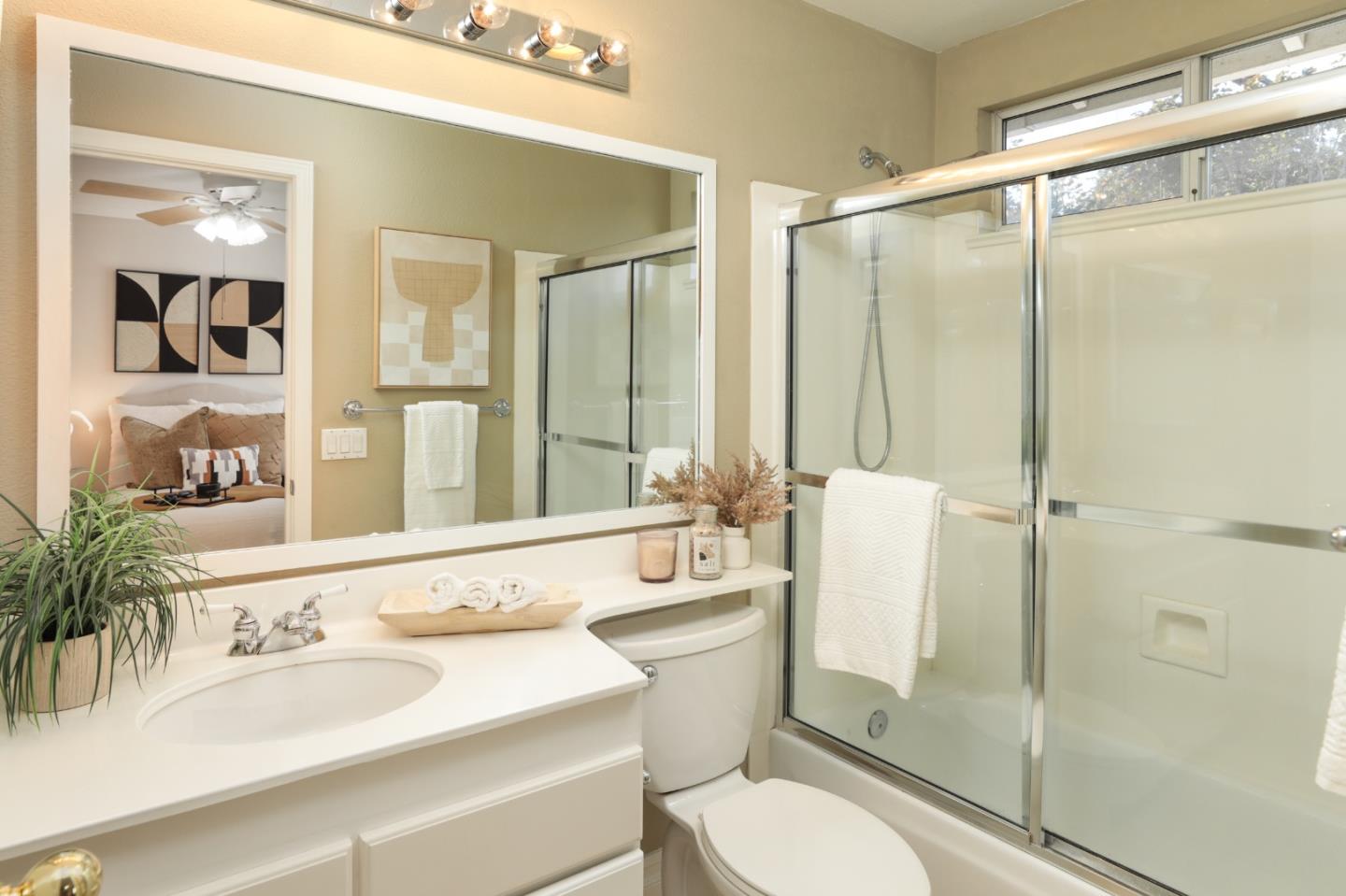 491 Villa Street Mountain View, CA 94041 - Photo 12 of 19 a bathroom with a sink toilet and shower