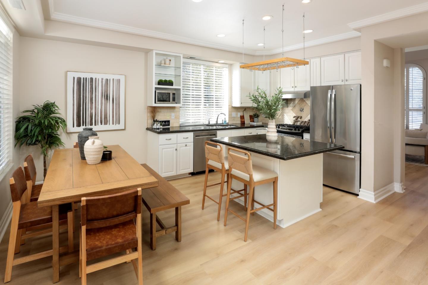 491 Villa Street Mountain View, CA 94041 - Photo 7 of 19 a kitchen with refrigerator cabinets and a sink