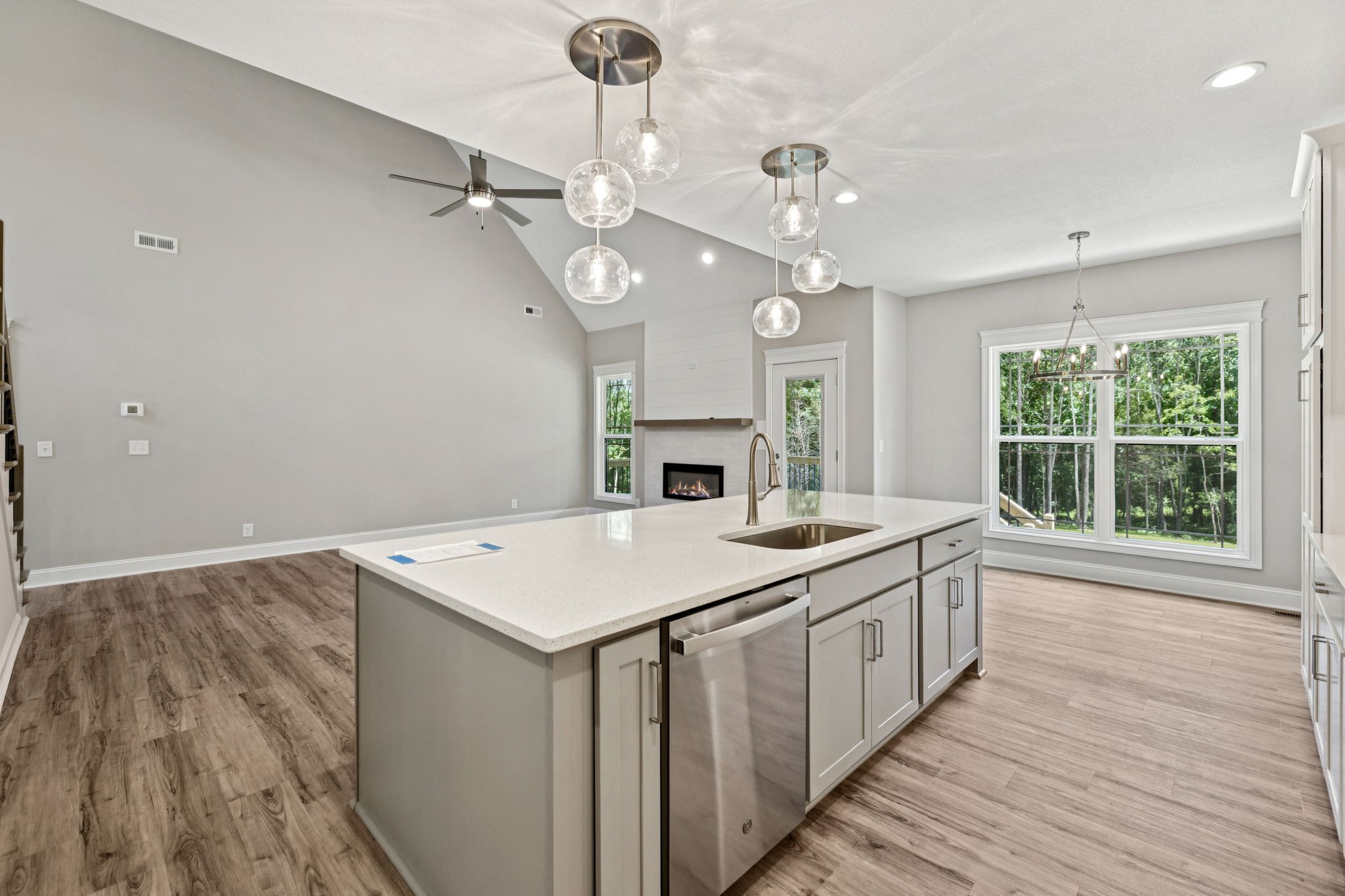 1017 Gholson Road Clarksville, TN 37043 - Photo 31 of 58 a view of a kitchen counter space a sink and wooden floor