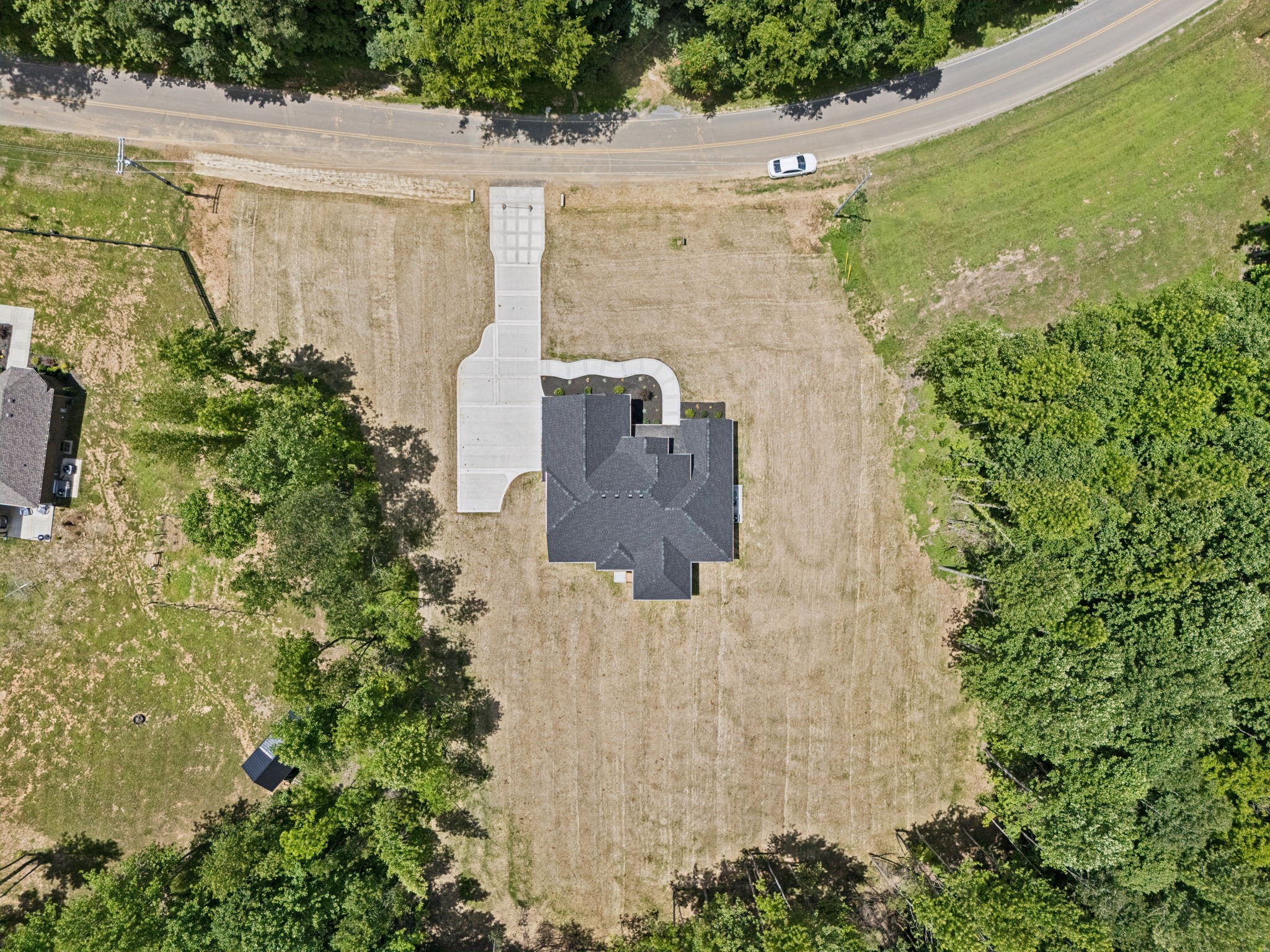 1017 Gholson Road Clarksville, TN 37043 - Photo 49 of 58 an aerial view of a house with a yard and plants