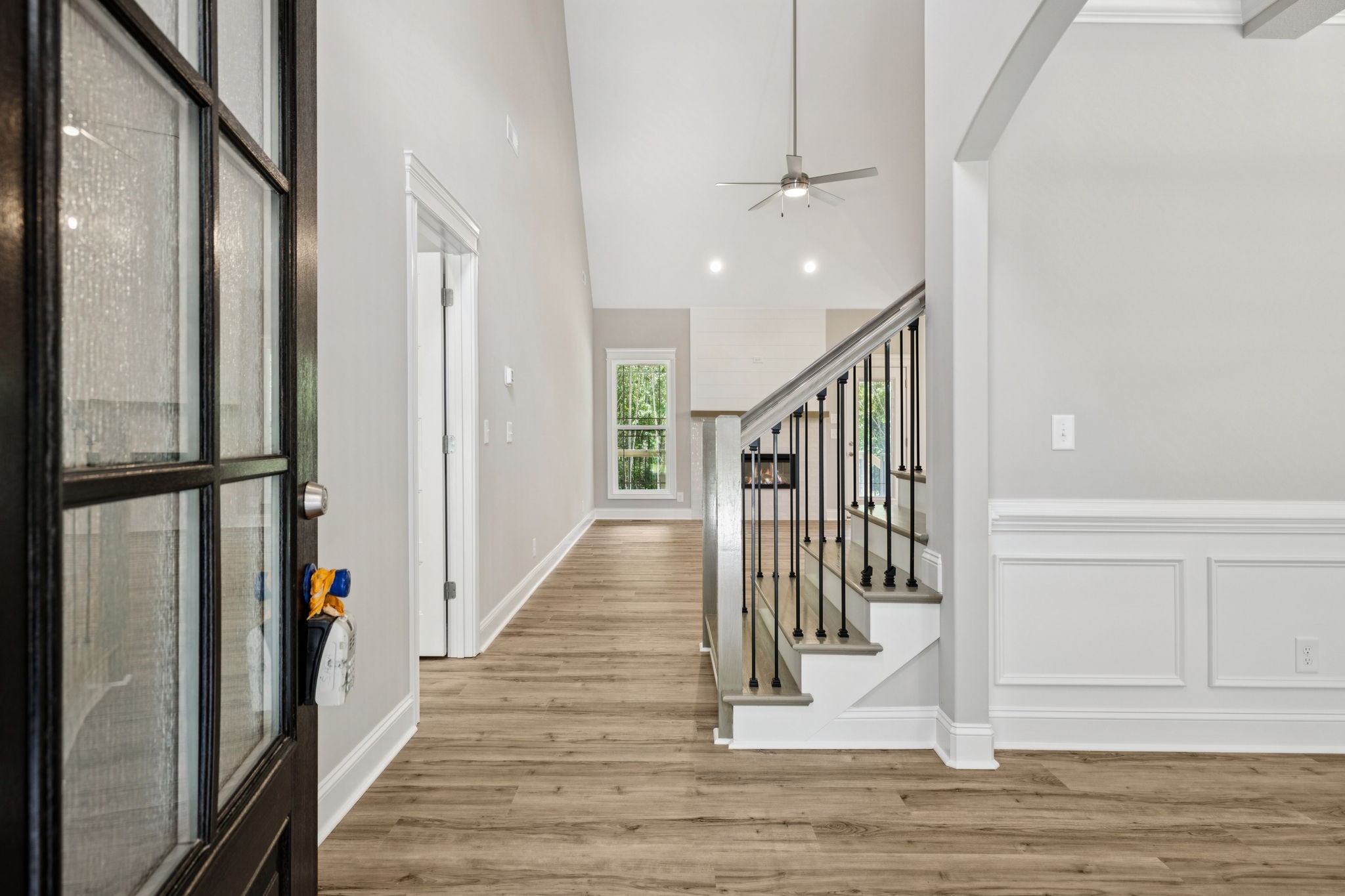 1017 Gholson Road Clarksville, TN 37043 - Photo 6 of 58 a view of entryway with wooden floor and stairs