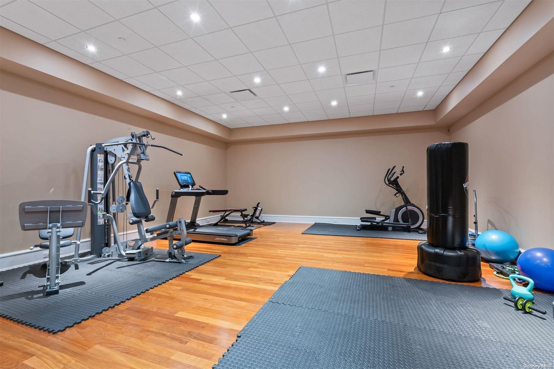 660 Chicken Valley Road Locust Valley, NY 11560 - Photo 26 of 50 a view of a room with gym equipment