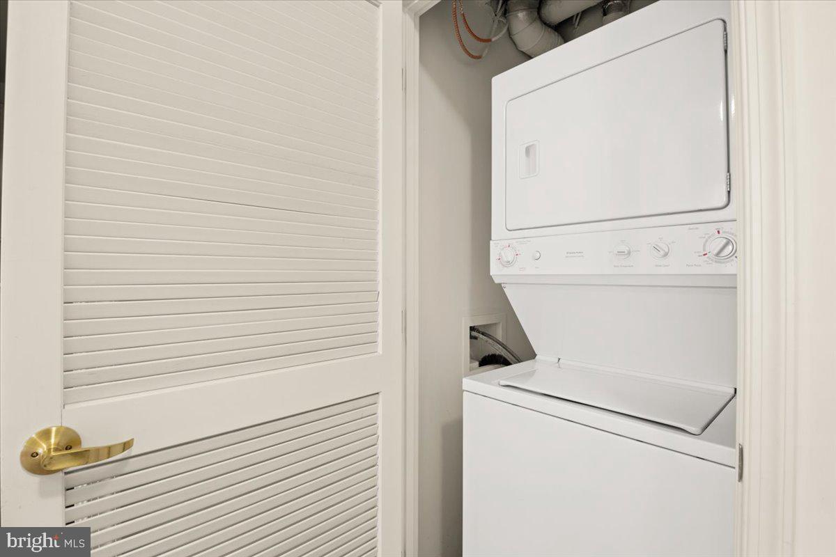 616 E Street Northwest, Unit 455 Washington, DC 20004 - Photo 33 of 75 Washer and Dryer Located in Upstairs Hallway