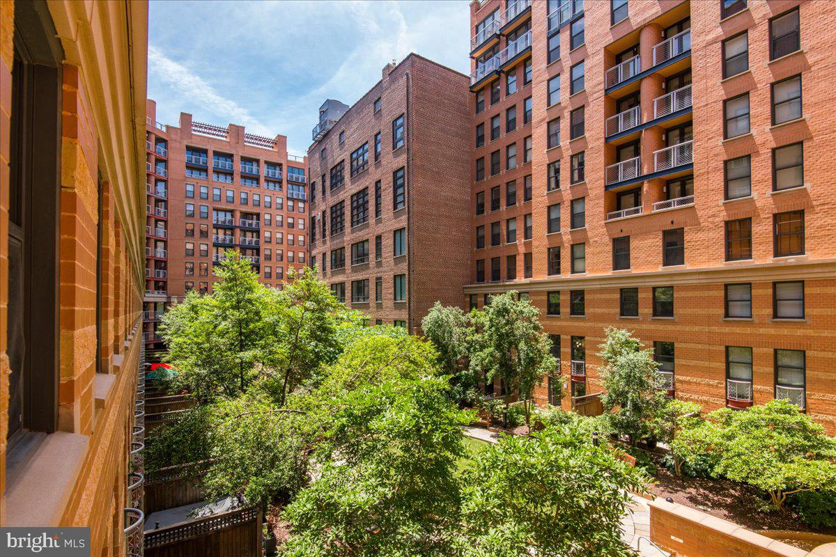 616 E Street Northwest, Unit 455 Washington, DC 20004 - Photo 4 of 75 Living Area Overlooks Large Internal Courtyard