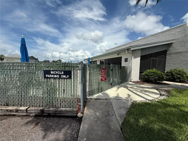 a view of a lake with a deck