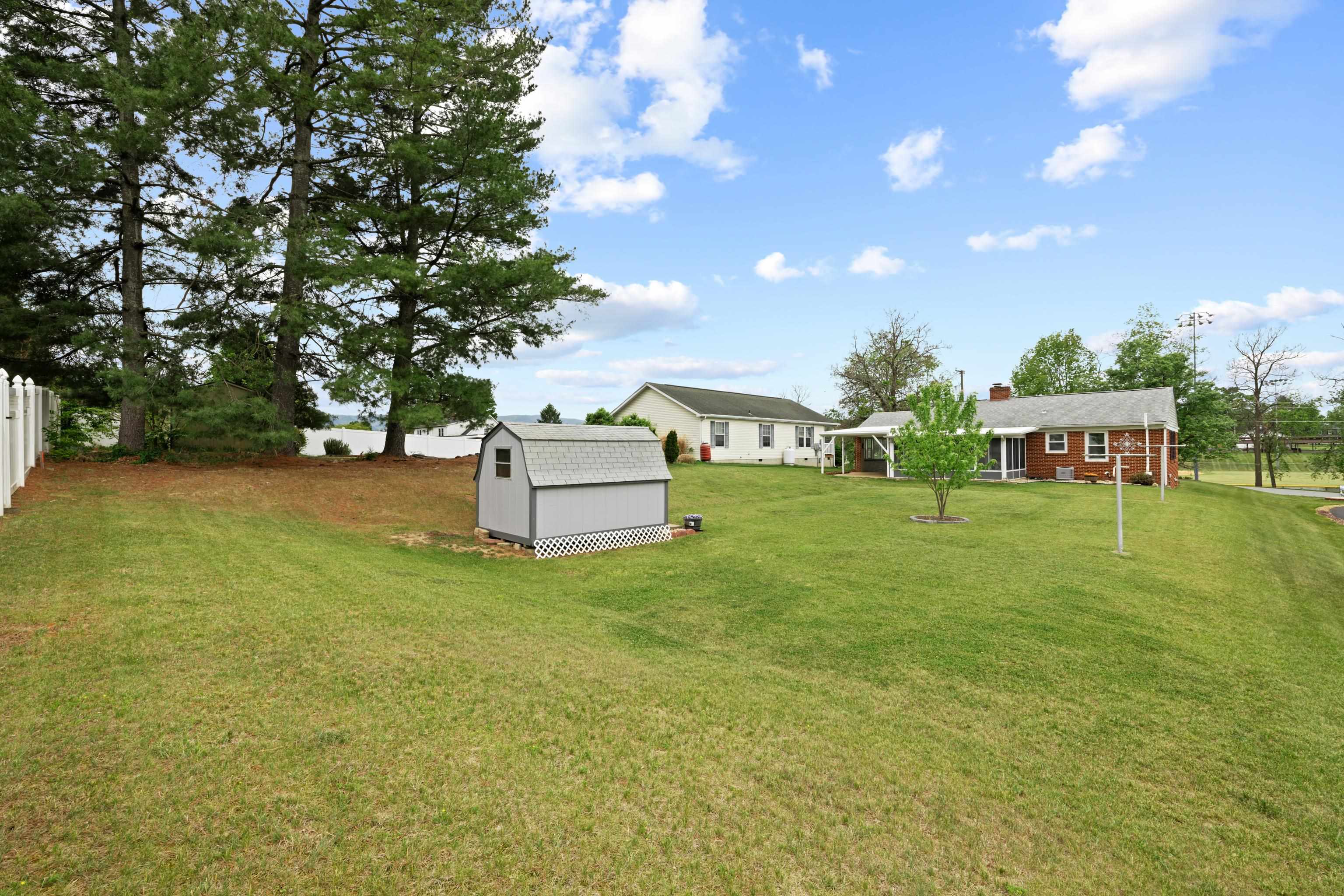 118 Stuart Avenue Stuarts Draft, VA 24477 - Photo 43 of 61 a backyard of a house with table and chairs
