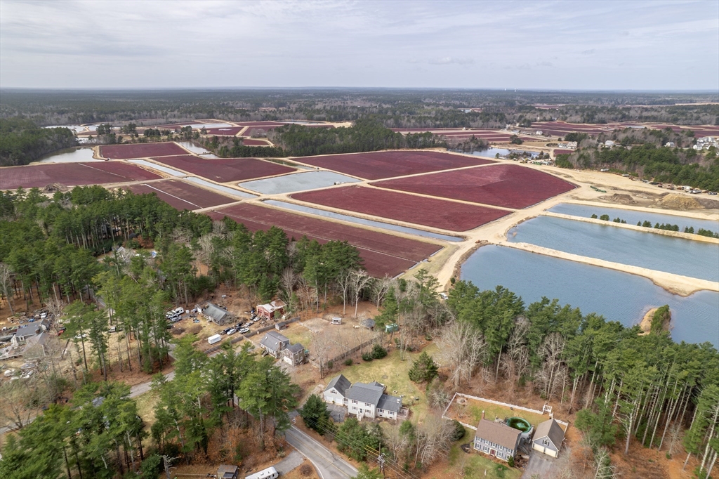 40 Fosdick Road Carver, MA 02330 - Photo 25 of 27 an aerial view of residential houses with outdoor space and trees