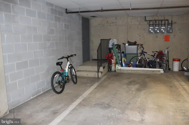 a view of a bike garage