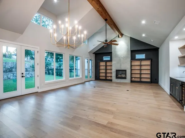 a view of a furniture and window in a room