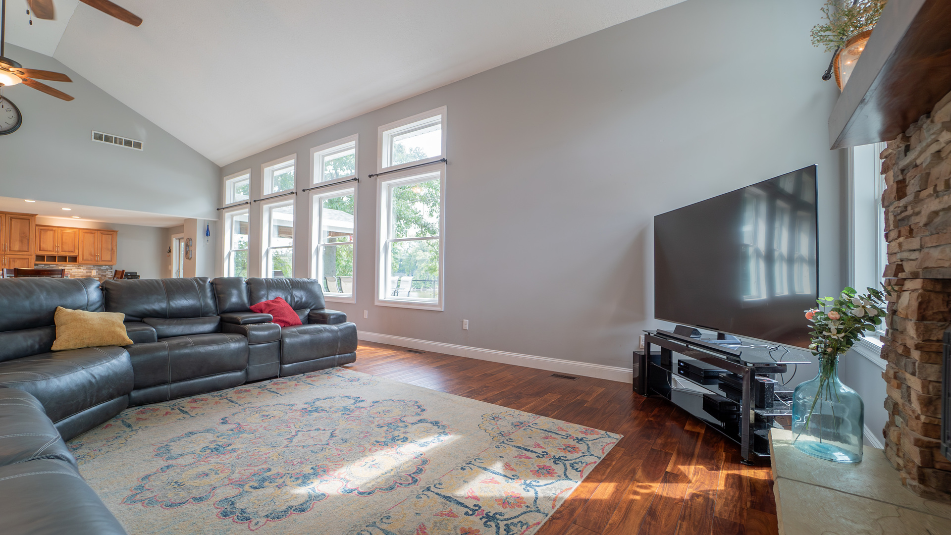 2611 2560 River Road Kankakee, IL 60901 - Photo 22 of 53 a living room with furniture a flat screen tv and a window