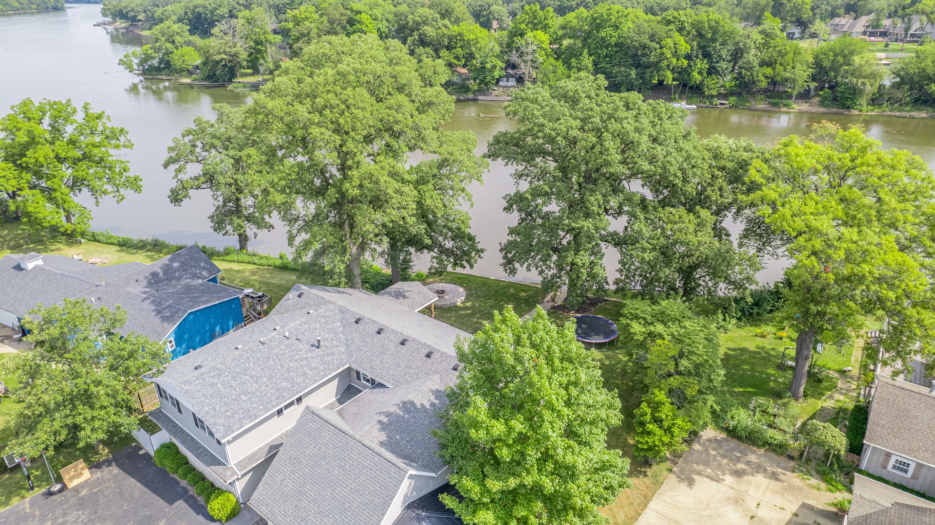 2611 2560 River Road Kankakee, IL 60901 - Photo 48 of 53 an aerial view of a house with garden space and street view