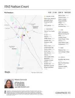 $450,000 | 1545 Nathan Court, Murfreesboro, TN 37130