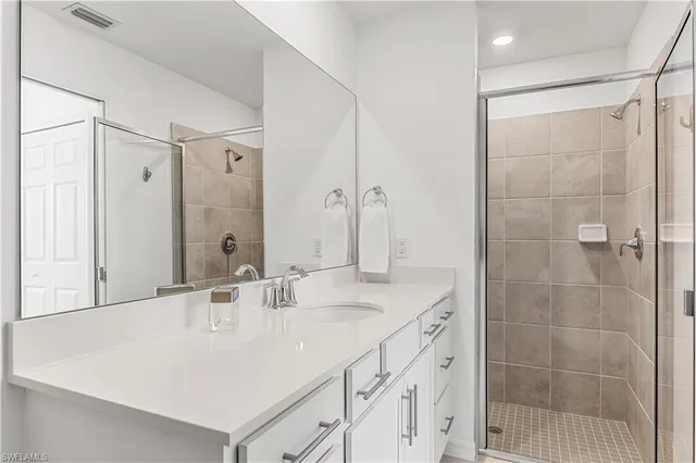 a view of a city with lawn chairs