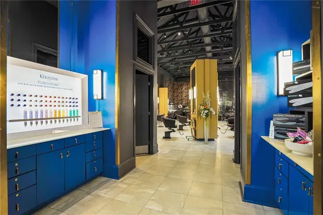 a view of a walk in closet