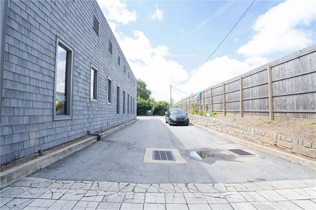 a backyard of a house