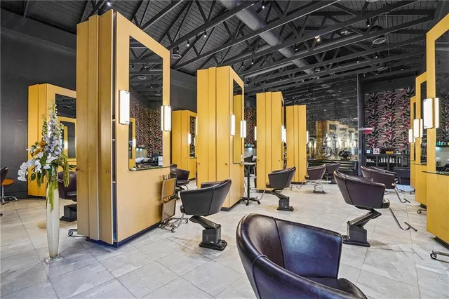 a outdoor space with furniture