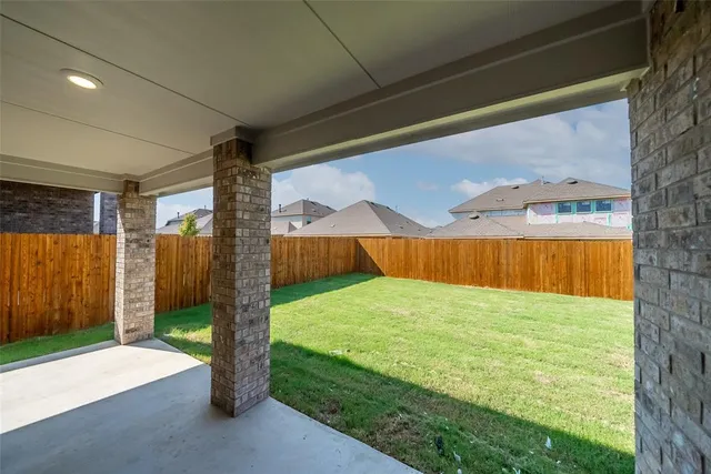 a backyard of a house