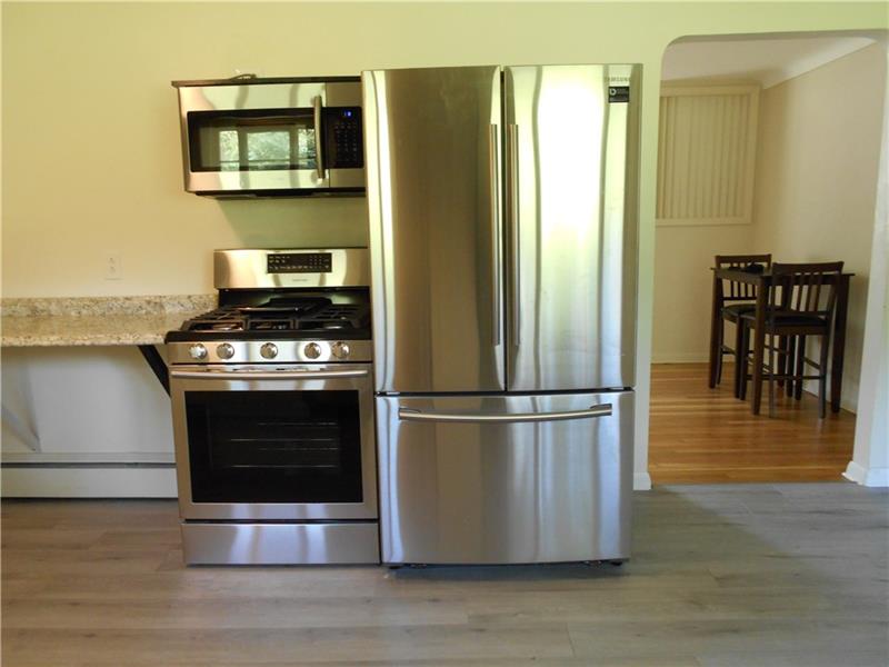 743 Braddock Road Pittsburgh, PA 15221 - Photo 10 of 25 You will be the first to cook on this wonderful gas stove and fill this large refrigerator with french doors and freezer on the bottom.