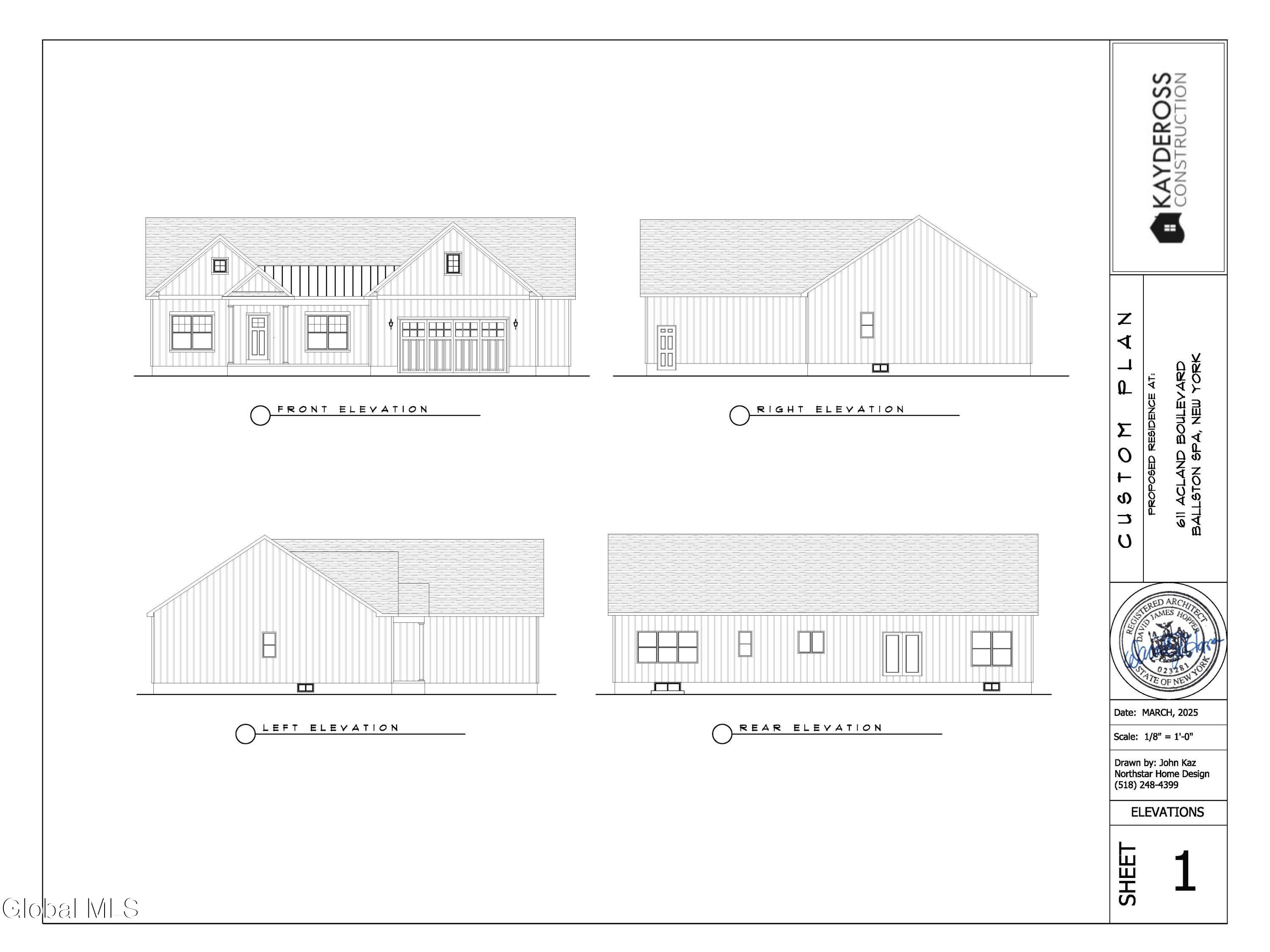 1045 North Creek Road Porter Corners, NY 12859 - Photo 3 of 13 611 Acland Blvd Plan Stamped (1)_Page_1