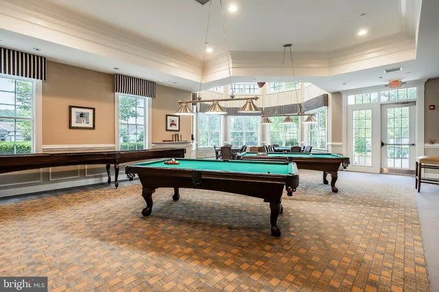 an aerial view of a city with lake view