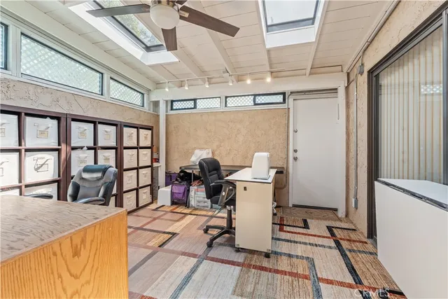 a very nice looking room with a large window