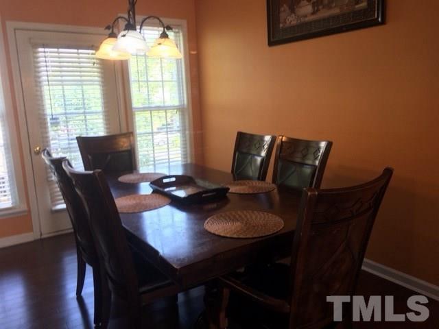 7010 Mead Lane Raleigh, NC 27613 - Photo 13 of 22 a view of a dining room with furniture window and wooden floor