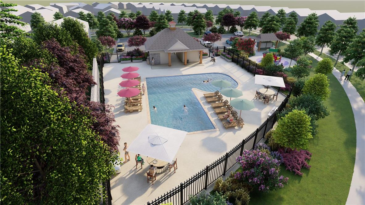 1248 Maple Shade Road Southwest, Unit 74 Concord, NC 28027 - Photo 11 of 11 an aerial view of a house with yard swimming pool and outdoor seating