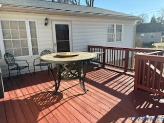 2820 Mauldin Street Richmond, VA 23223 - Photo 11 of 19 a view of a wooden chairs on the deck