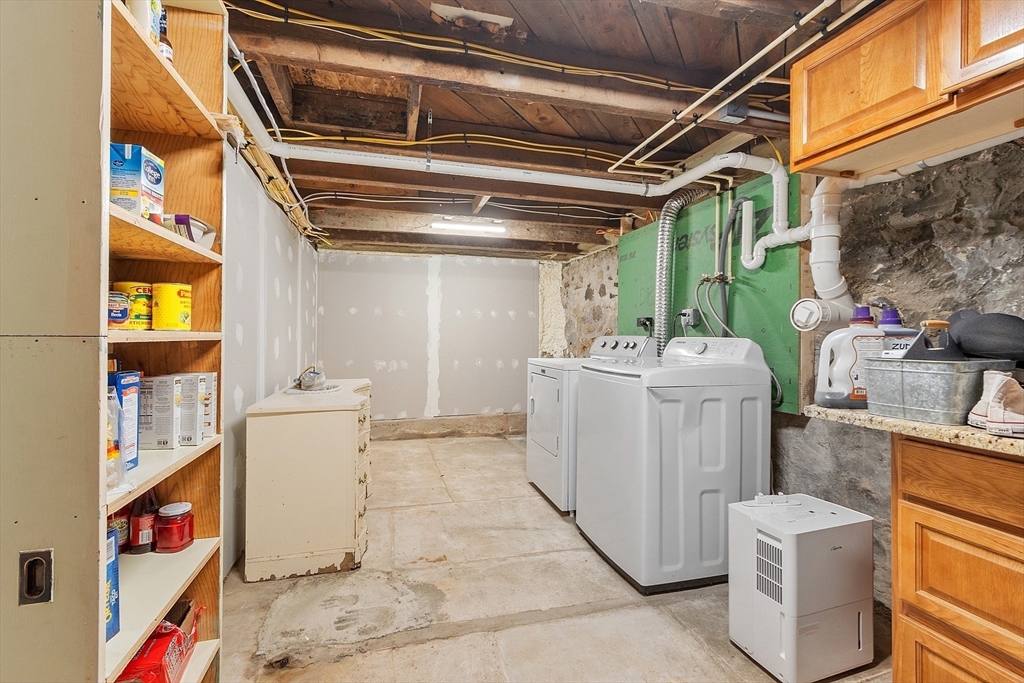 55 Ashby Road Ashburnham, MA 01430 - Photo 31 of 42 a utility room with dryer and washer