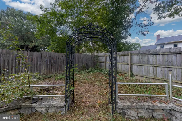 a view of a park with swings