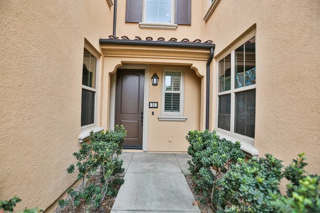 front view of a house with a small porch