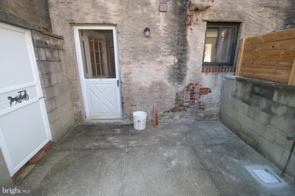 a view of a door of the house