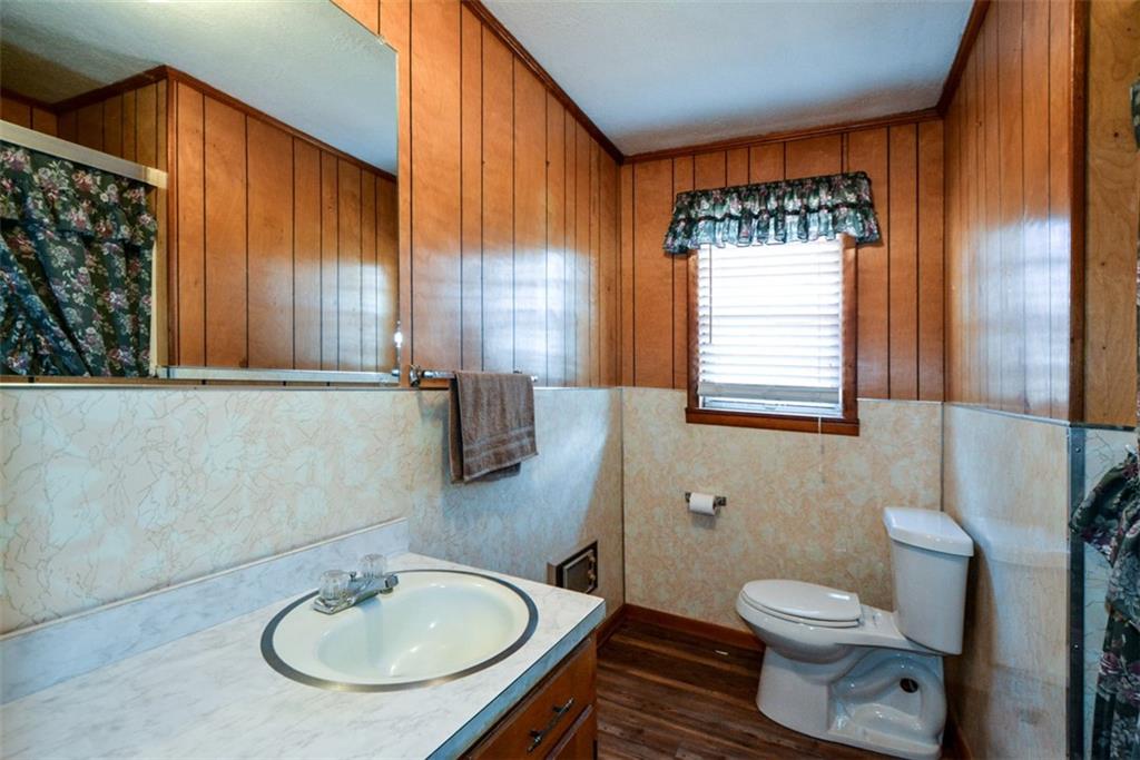 6267 Mt Pisgah Road Ellijay, GA 30540 - Photo 29 of 55 a bathroom with a sink a toilet and mirror