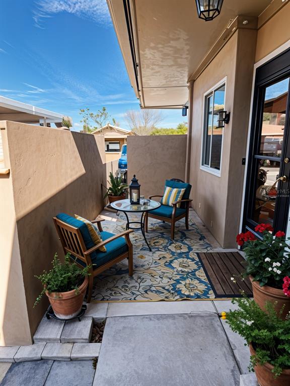 2284 Oak Neck Road, Unit F Clearwater, FL 33763 - Photo 6 of 34 a view of outdoor space with lounge chair