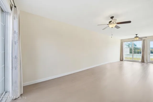 a view of a park with slide