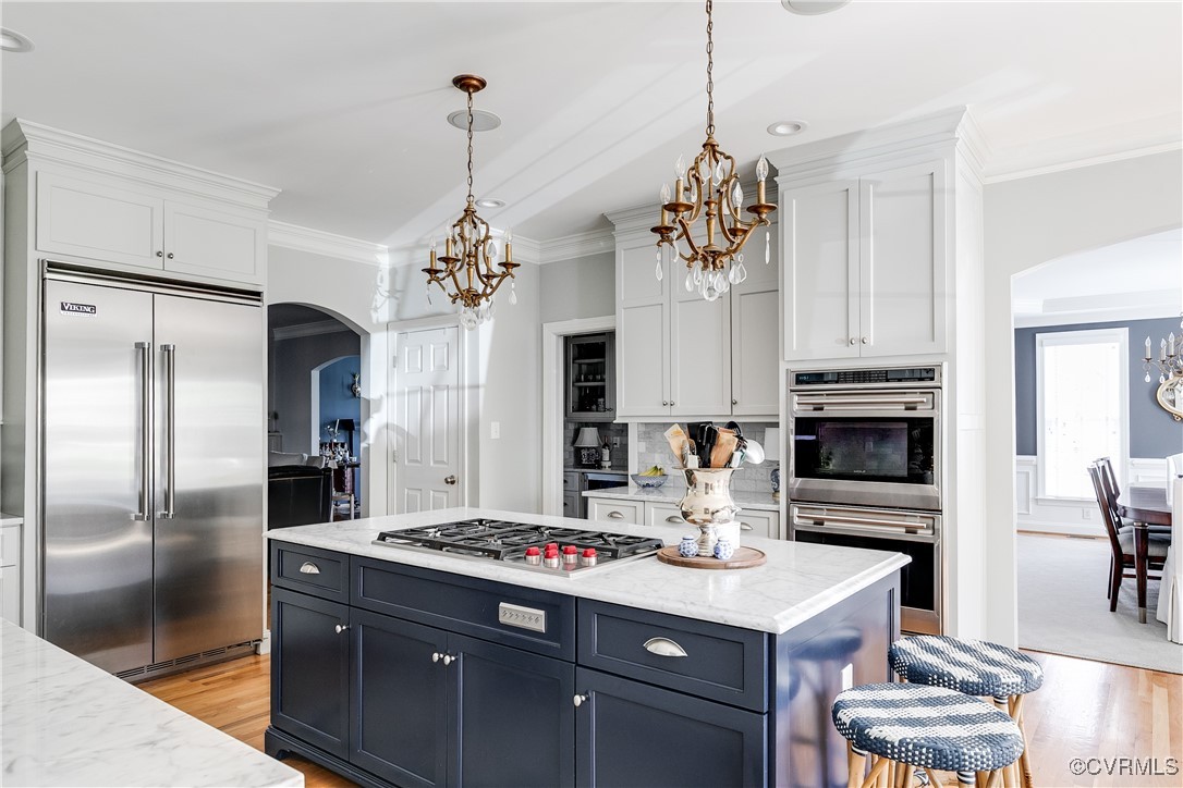 3401 Brewton Way Midlothian, VA 23113 - Photo 13 of 50 Island with gas cooking, cabinets, rec lights, dou